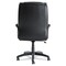Alera Fraze Series 17.71 in. to 21.65 in. Seat Height Executive High-Back Swivel/Tilt Bonded Leather Chair - Black